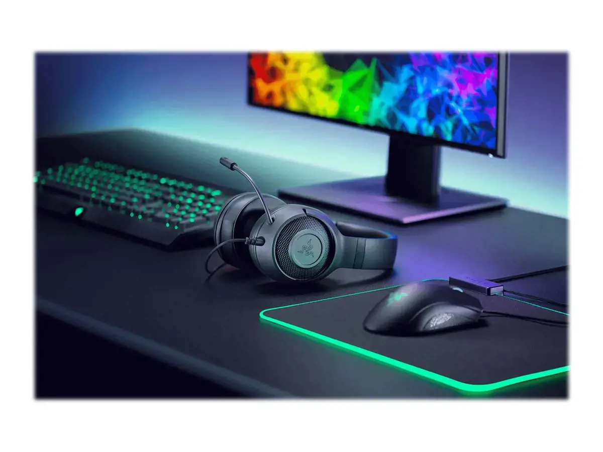 "Razer Kraken X Lite" žaidimų ausinės, laidinės, su mikrofonu, juodos spalvos