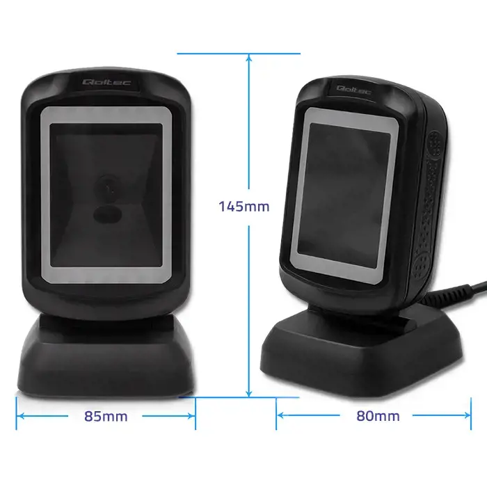 QOLTEC stalinis QR brūkšninių kodų skaitytuvas USB