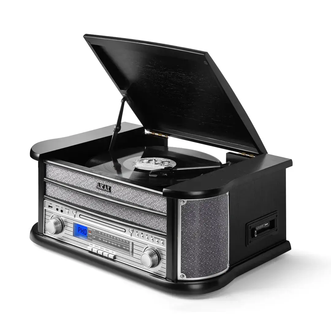 AKAI ATT-350CC - a record player with a CD and cassette player