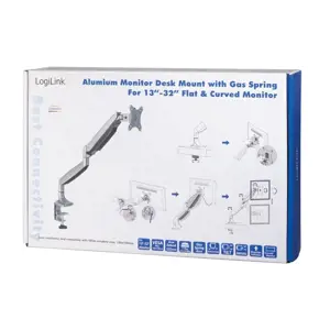 LOGILINK BP0042 LOGILINK - Aliuminio monitoriaus stalinis laikiklis, 13-27, maks. 9 kg