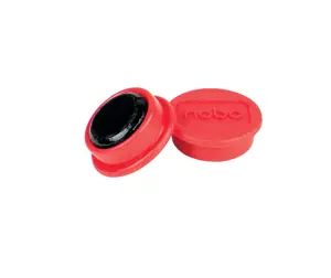 Magnetai Nobo, 20 mm, 8 vnt., raudona sp.