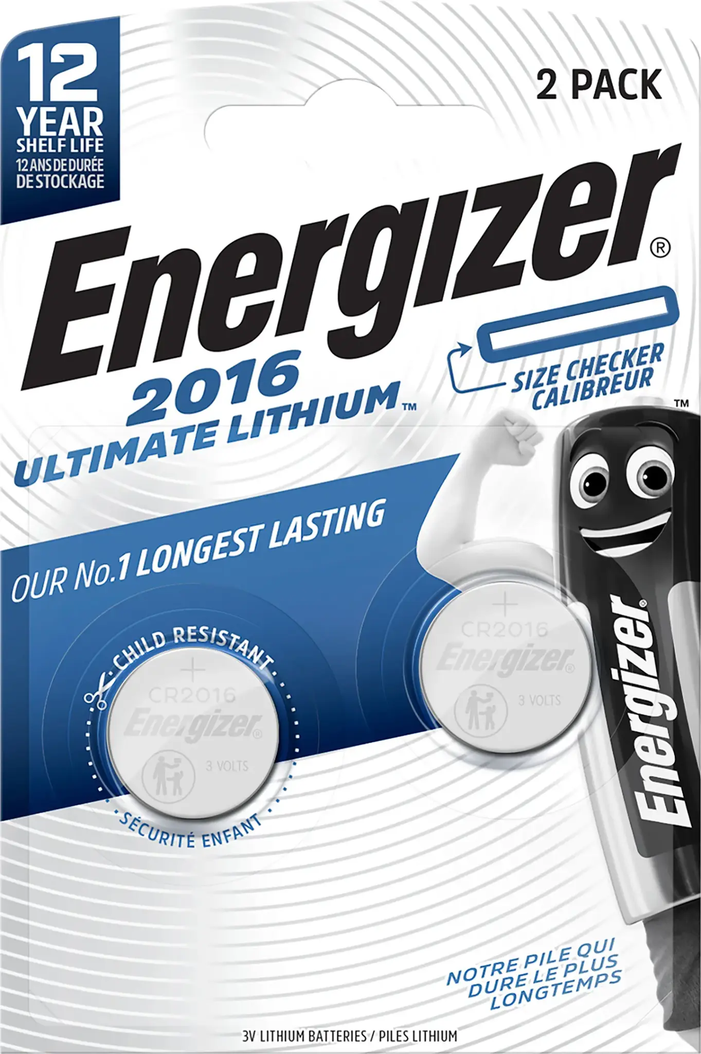 Energizer battery Ultimate Lithium CR2016 BL2