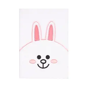"Line Friends" - Pliušinis A5 sąsiuvinis (baltas)