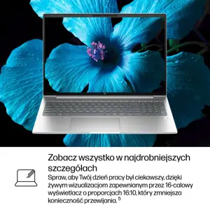 HP ProBook 4 G1i AI Intel Core Ultra 7 255U Laptop 40.6 cm (16") WUXGA 16 GB DDR5-SDRAM 512 GB SSD Wi-Fi 6E (802.11ax) Windows 11 Pro AI PC Silver
