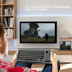 "Techly" ICTB9801TB, mini, RF belaidis + "Bluetooth", žirklinis klavišų jungiklis, QWERTY, RGB LED, juodas