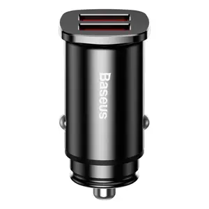Baseus Square Car Charger 2xUSB QC3.0 5A 30W (Black)