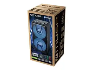 "Muse Party Box" garsiakalbis M-1805 DJ 150 W, "Bluetooth", belaidis ryšys, juodas