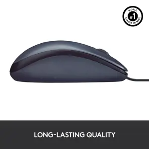 "Logitech" pelė M100, dvipusė, optinė, A tipo USB, 1000 DPI, pilka