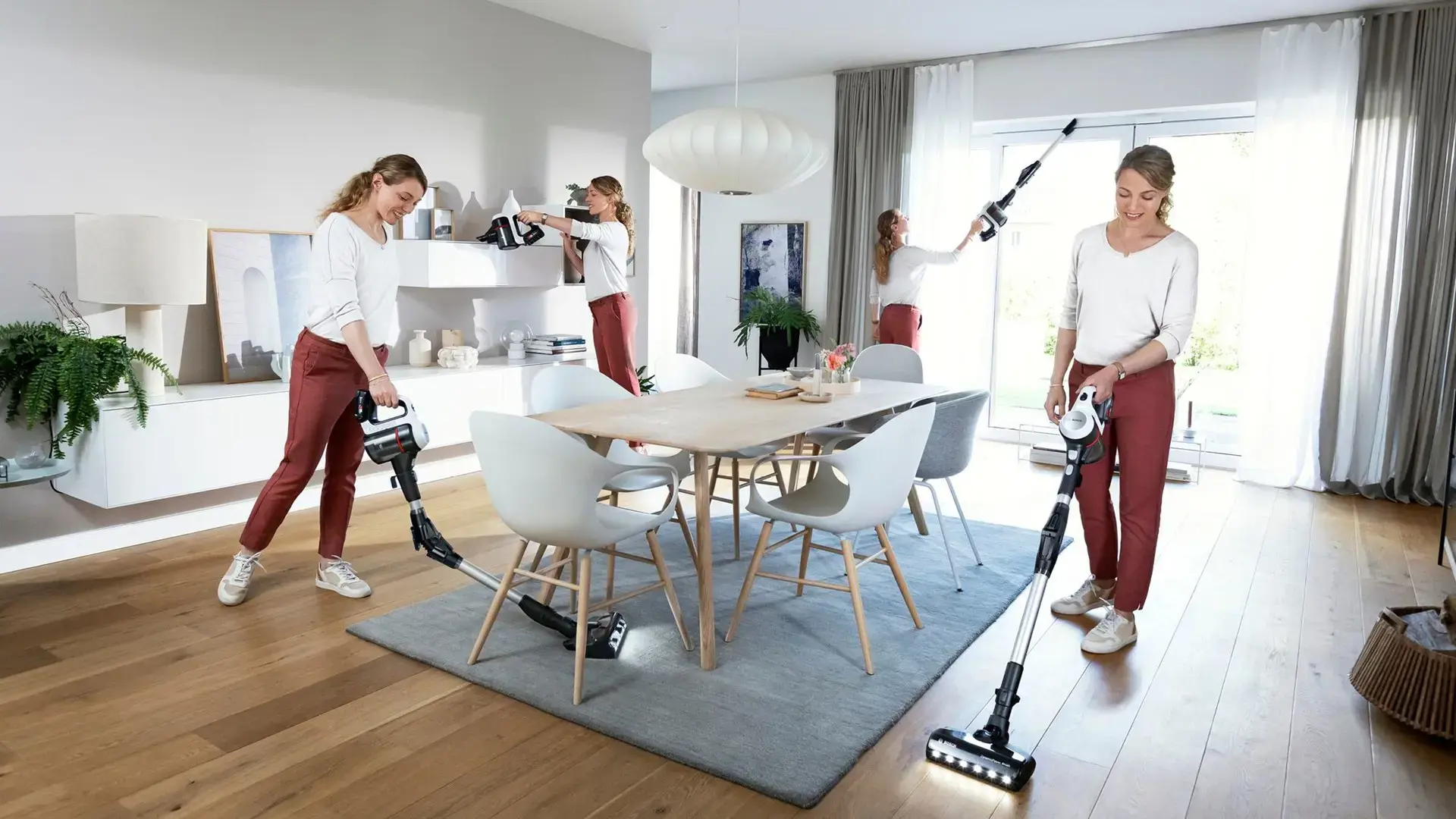 Bosch BSS711W stick vacuum/electric broom Battery Dry Bagless 0.3 L Black, Silver, White