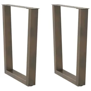 Valgomojo stalo kojelės, V formos, 2 vnt., natūralus plienas, 60x(72-73,3) cm, plienas