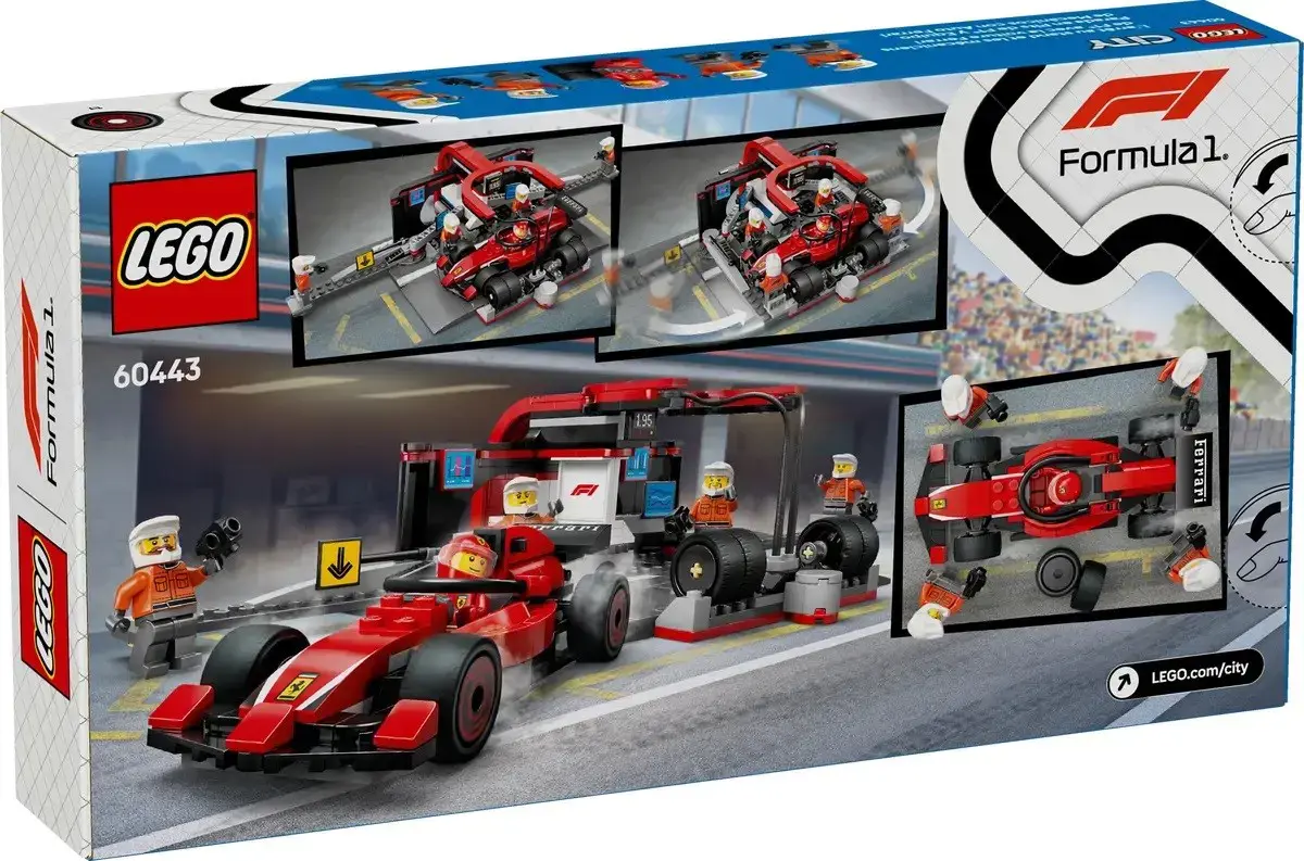 LEGO CITY 60443 F1 - Pit Stop & Pit Crew with Ferrari Car