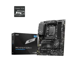 MSI PRO B760-P DDR4 II, "Intel", LGA 1700, "Intel® Celeron®", "Intel® Core™ i3", "Intel® Core™ i5",…