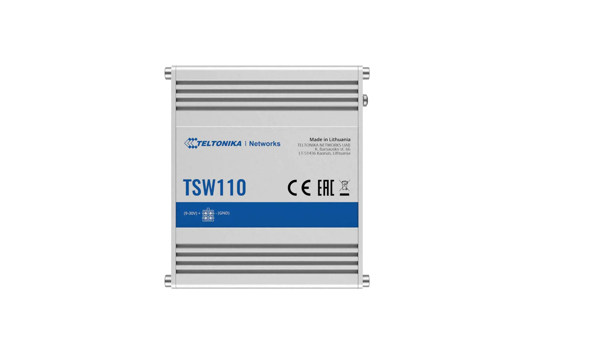 "Teltonika" komutatorius TSW110 PoE pasyvus, nevaldomas, 1 Gbps (RJ-45) prievadų kiekis 5