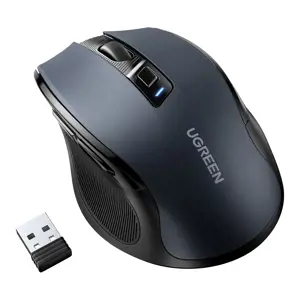 Ugreen USB optical wireless mouse 2.4GHz 4000 DPI black (MU006)