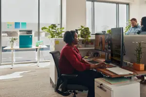 POLY Blackwire 3320 Stereo USB-C Headset +USB-C/A Adapter, Wired, Office/Call center, 131 g, Headset, Black