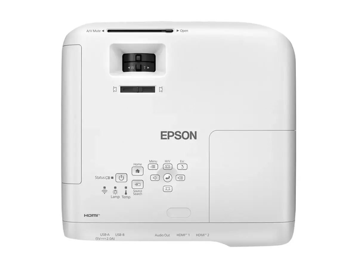 Epson EB-FH54 Projektorius 3LCD FHD 1920x1080, 4100 ANSI lumens, USB, Ethernet LAN, Balta