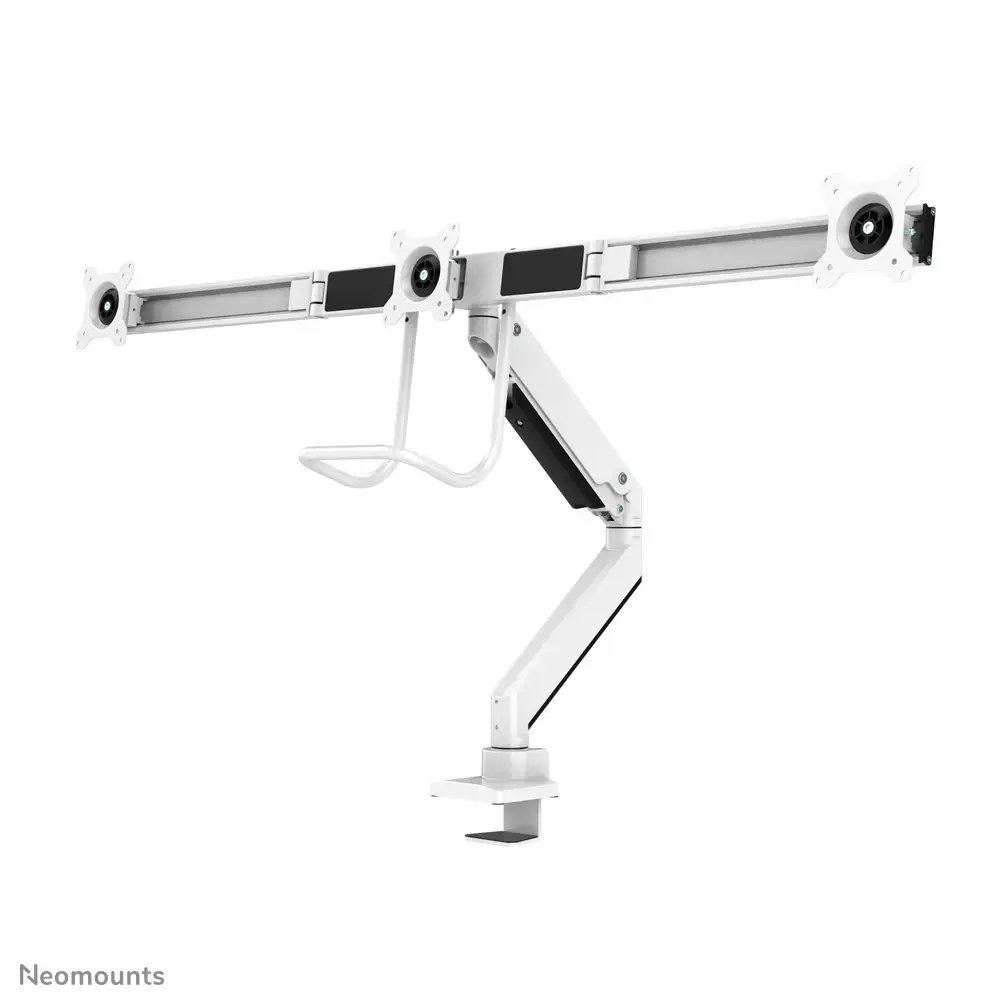 "Neomounts by Newstar" Pasirinkite "Neomounts" monitoriaus laikiklį ant stalo, tvirtinimas per laikiklį, 6 kg, 43,2 cm (17"), 68,6 cm (27"), 100 x 100 mm, baltas