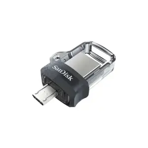 "SanDisk Ultra Dual Drive m3.0" 32 GB pilkos ir sidabrinės spalvos; EAN: 619659149598