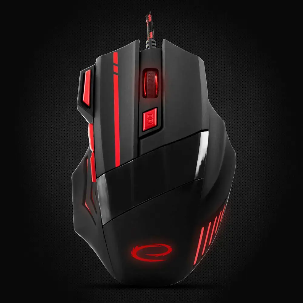 ESPERANZA EGM201R WIRED MOUSE FOR GAMERS 7D OPT. USB MX201 WOLF RED