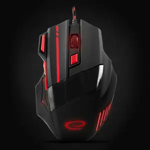 ESPERANZA EGM201R WIRED MOUSE FOR GAMERS 7D OPT. USB MX201 WOLF RED