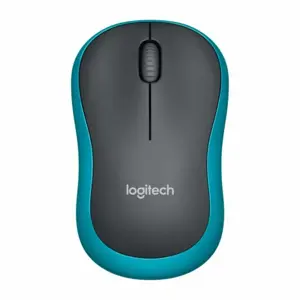 Logitech M185 Belaidė pelė, RF Wireless, 1000 DPI, Juoda/Mėlyna