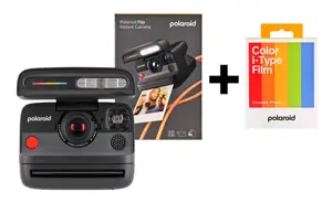 Polaroid Flip, black + Color Film Bundle (8 photos)