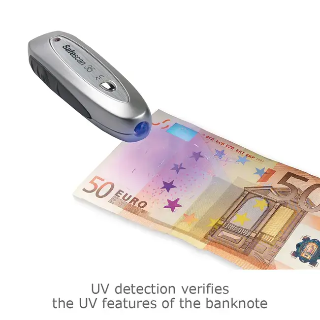 Nešiojamas pinigų tikrinimo aparatas SAFESCAN 35