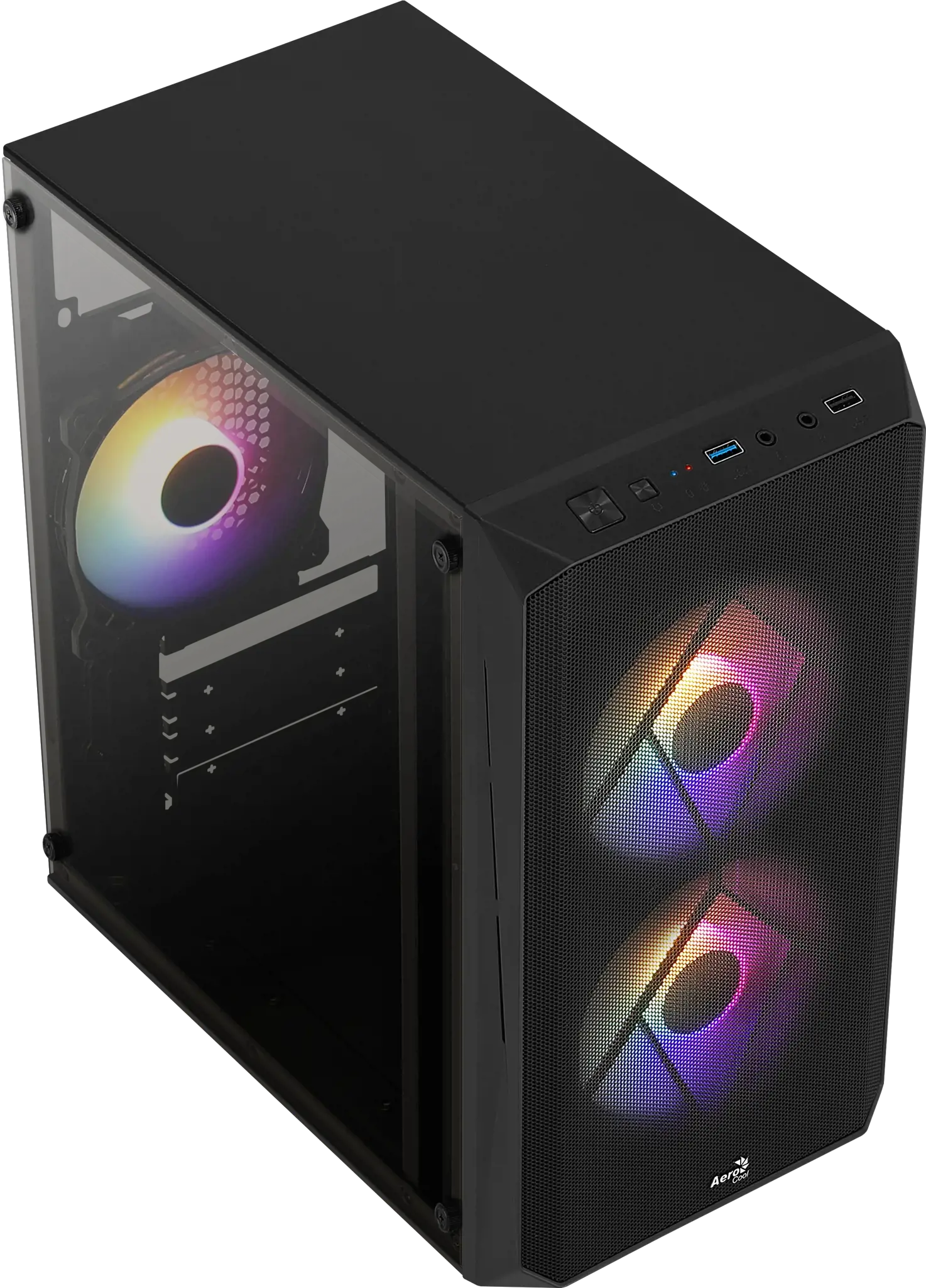 AEROCOOL PGS CS-107-A-BK-v2 FRGB - Kompiuterio korpusas