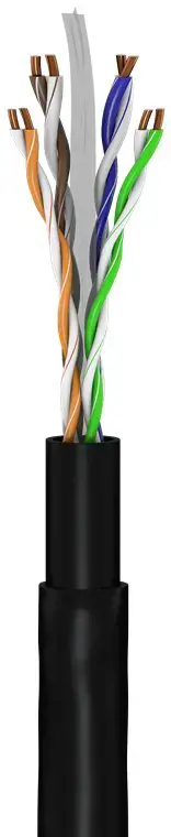 GB CAT6 U/UTP LAUKO JUODA 30 M