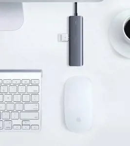 Ugreen 50985, USB 3.2 Gen 1 (3.1 Gen 1) Type-A, USB 3.2 Gen 1 (3.1 Gen 1) Type-A, 5000 Mbps, sidabrinis, USB, 104 mm