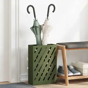 Alyvuogių žalia skėčio laikiklis - 28x12x41 cm Plienas