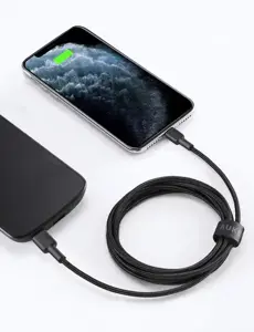 AUKEY CB-CL03 NAILONINIS USB C-LIGHTNING KABELIS 2 M PD
