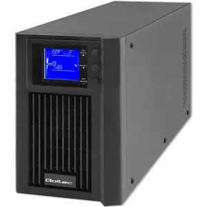 Qoltec UPS | On-line | Pure Sine Wave | 2kVA | 1,6kW | LCD | USB