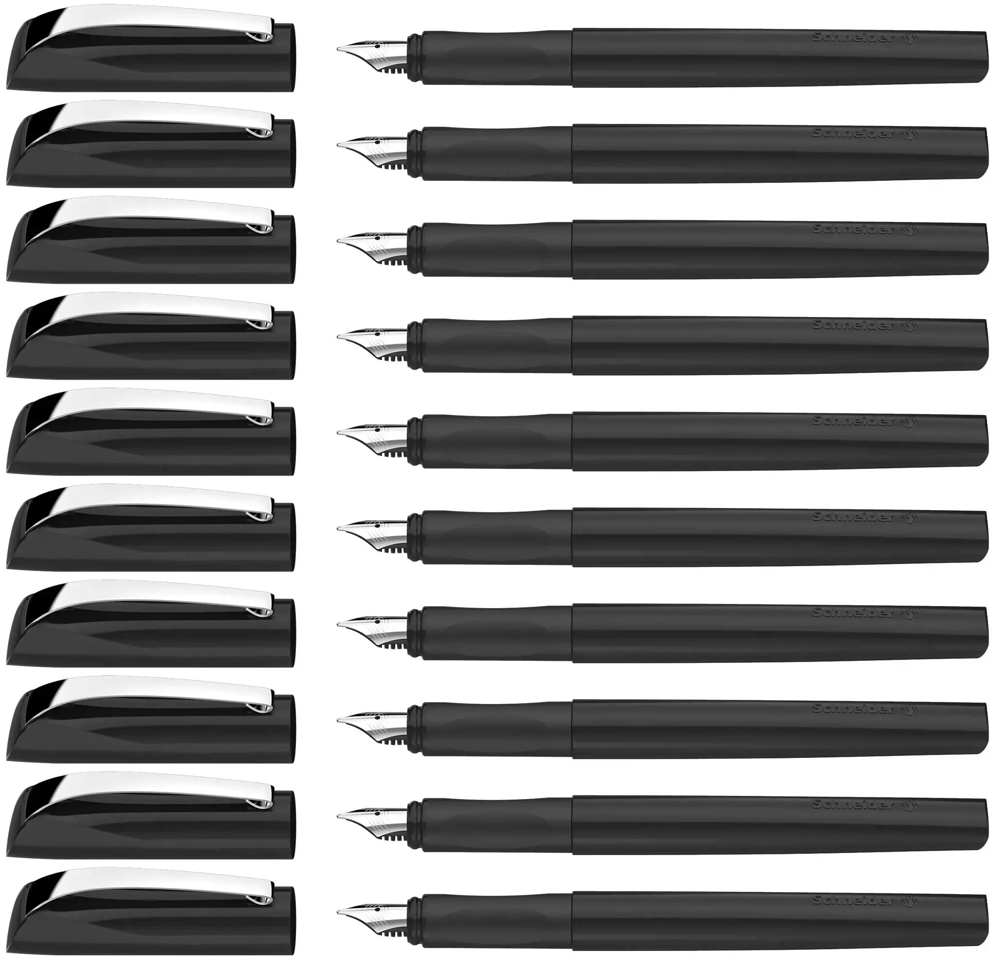 Plunksnakotis SCHNEIDER Ceod Classic M, dešiniarankiams ir kairiarankiams, juodos sp. korpusas