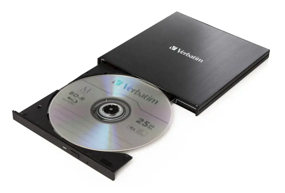 Verbatim 43888, Black, Top, Laptop, Blu-Ray DVD Combo, Serial ATA III, BD, BD-R, BD-R DL, CD, DVD