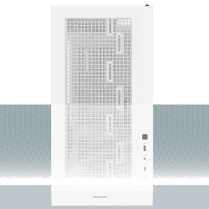 "DeepCool CH560 DIGITAL WH", "Midi Tower", Kompiuteris, Baltas, ATX, EATX, "micro ATX", Mini-ITX, ABS, Plienas, Grūdintas stiklas, Multi