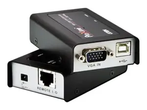 ATEN MINI USB VGA KVM ilgintuvas (100 m), siųstuvas ir imtuvas, laidinis, 100 m, Cat5, 1920 x 1200 …