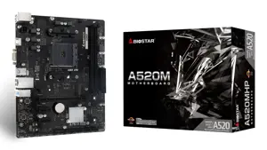Mainboard BIOSTAR AMD A520 SAM4 Micro-ATX Memory DDR4 Memory slots 2 2xPCI-Express 3.0 1x 1xPCI-Exp…