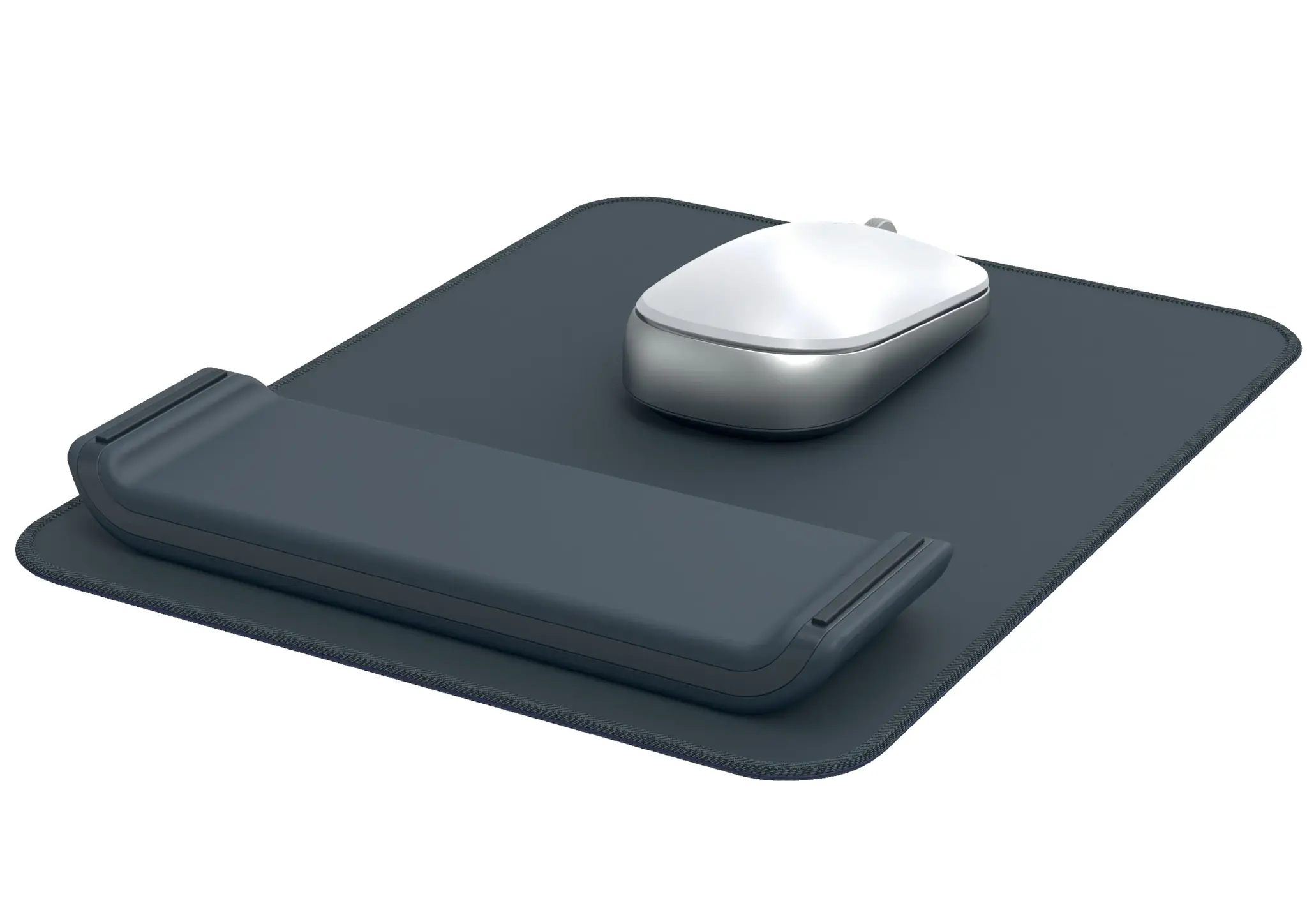 Leitz 65170089, Grey, Monochromatic, Wrist rest, Non-slip base