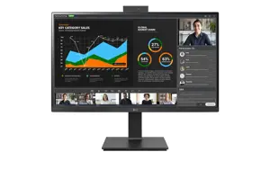 LG 27BQ75QC-B, 68.6 cm (27"), 2560 x 1440 pixels, Quad HD, LED, 5 ms, Black