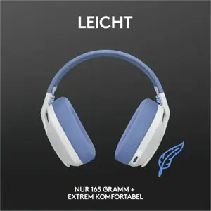 LOGITECH G435 LIGHTSPEED belaidės žaidimų ausinės - BALTOS spalvos