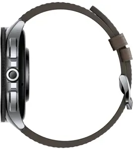 "Xiaomi Watch 2 Pro" - "Bluetooth®" sidabrinis korpusas su rudu dirželiu "Xiaomi
