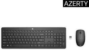 HP 230 Wireless Mouse and Keyboard Combo, Full-size (100%), Wireless, RF Wireless, Membrane, Black,…