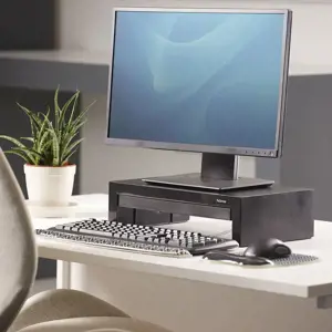 Fellowes 9653401, juoda, balta, raštas, polipropilenas (PP), riešo atrama