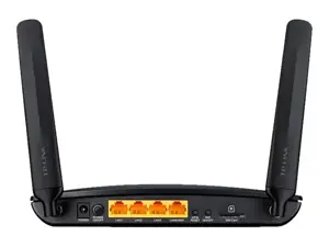 TP-Link 300 Mbps belaidis N 4G LTE maršrutizatorius, "Wi-Fi 4" (802.11n), vienos juostos (2,4 GHz), Ethernet LAN, 3G, juodas, stalinis maršrutizatorius