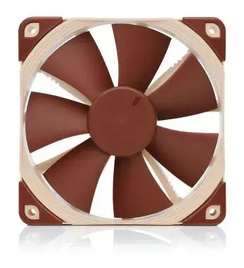 Noctua NOC-NF-F12-PWM kompiuterio aušinimo sistema Kompiuterio korpuso ventiliatorius 12 cm smėlio spalvos, rudas 1 vnt.