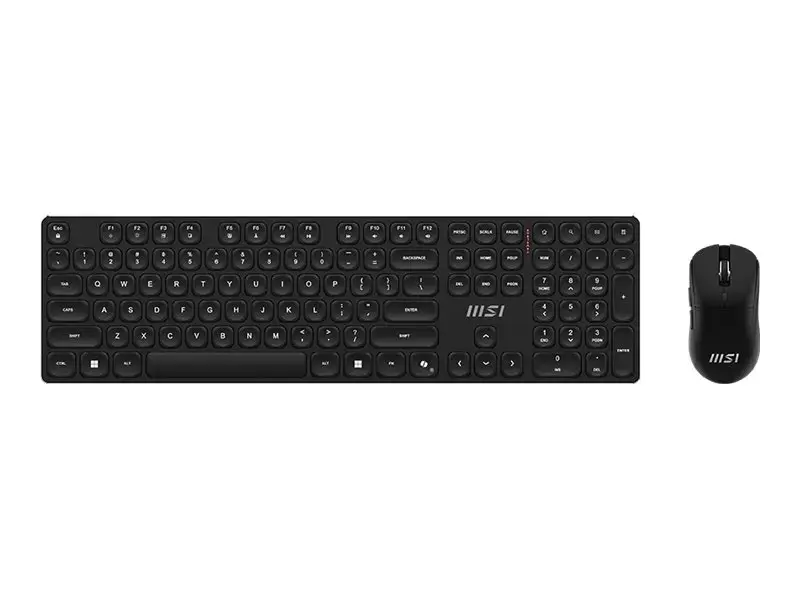 MSI | FORGE K210 | Keyboard and Mouse Set | Wireless | Mouse included | US | Scissor | Black