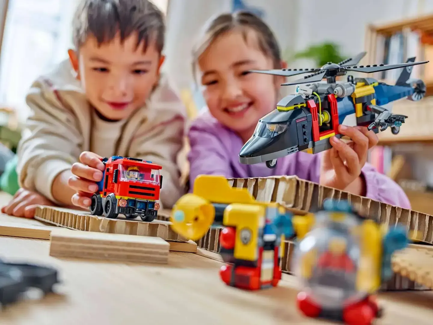 LEGO CITY 60462 Helicopter, Fire Truck and Submarine Remix