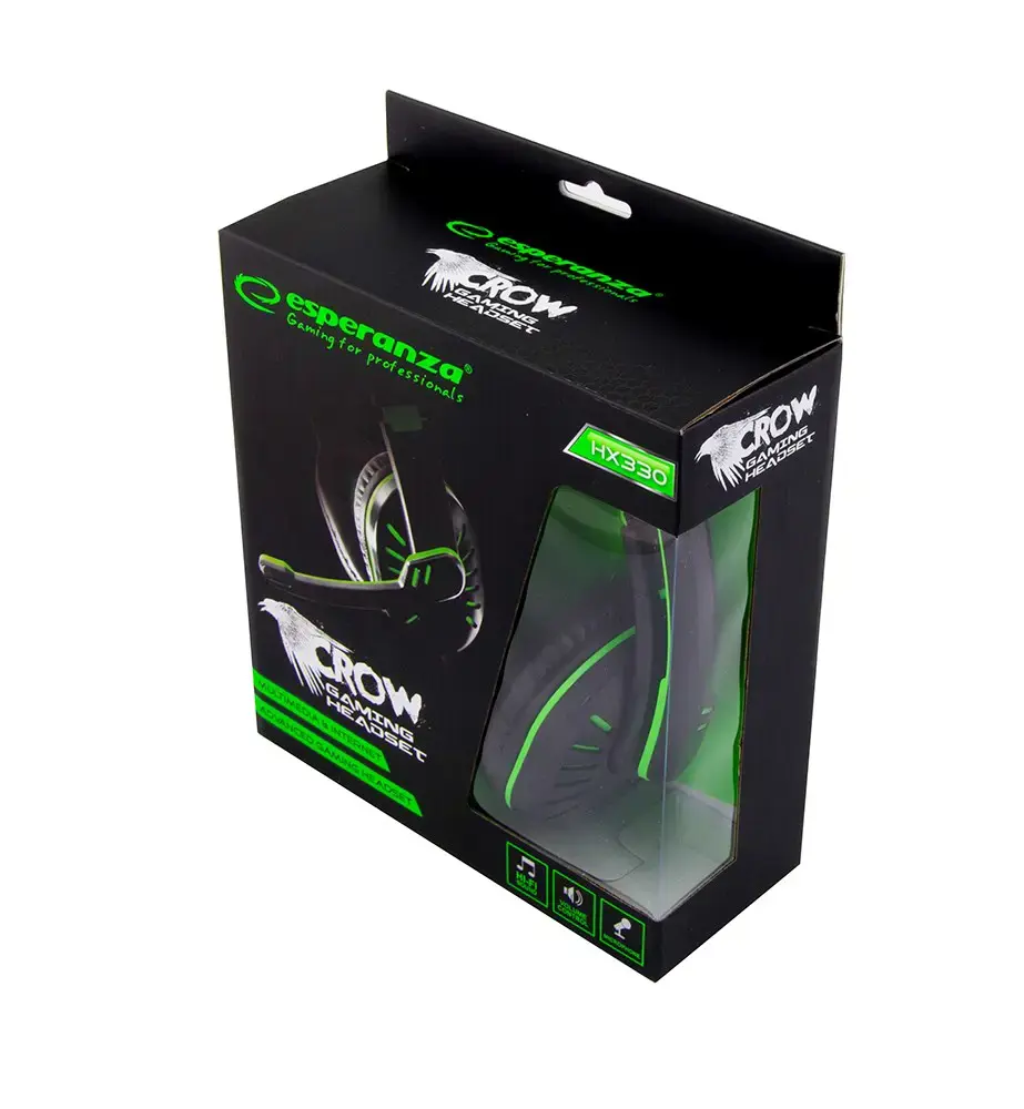 Esperanza EGH330G STEREO HEADPHONES WITH MICROPHONE