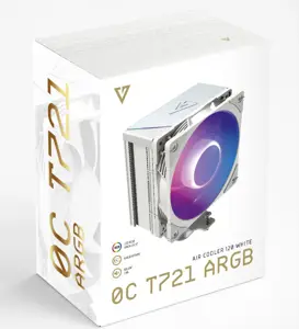 MODECOM Volcano 0C T721 ARGB Processor Air cooler 12 cm White
